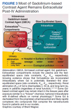 Most of Gadolinium-based Contrast Agent Remains Extracellular Post-IV Administration