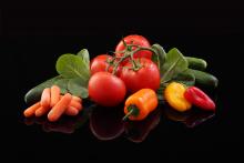 Various garden vegetables