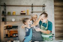 Making cookies with grandma