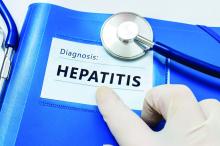 A binder label reads &amp;quot;Diagnosis: hepatitis&amp;quot;