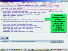 Figure 1: A Sample of UCSD's Risk Assessment Screen