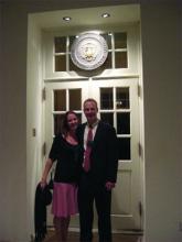 Dr. Conway and his wife, Heather, at the White House.