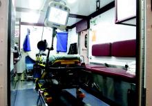 Interior of the mobile stroke unit operated by the University of Texas in Houston.