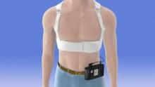 Shown is the LifeVest wearable defibrillator. 