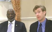 Former U.S. Surgeon General David Satcher (left) and former Congressman Patrick J. Kennedy