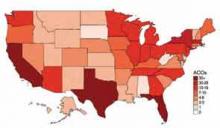 Accountable-care organizations by state1