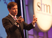 "Checklist Doctor" Peter J. Pronovost, MD, PhD, FCCM, speaks to thousands of hospitalists at HM15 .