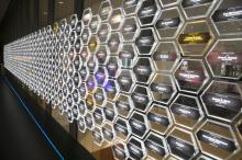 The wall of inventors at the National Inventors Hall of Fame