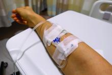 immunoglobulin infusion with intravenous drip