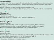 Figure 1. A stepwise approach to acute agitation in pregnancy.