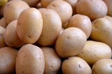 Uncooked potatoes