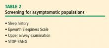 Table 2. Screening for asymptomatic populations