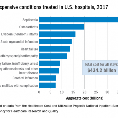 Septicemia First Among Hospital Inpatient Costs 